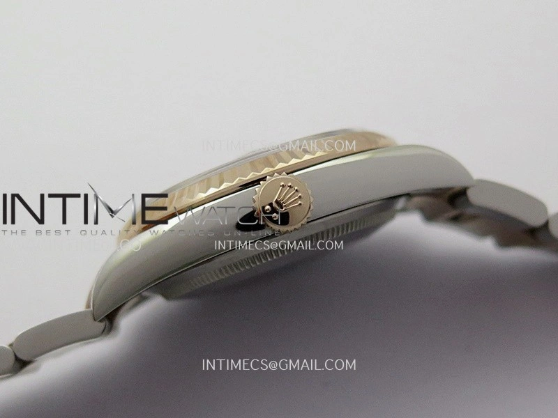 DateJust 126233 36mm 904L SS RG AR+F 1:1 Best Edition Silver Fluted Dial Diamond Marker On Oyster Bracelet DD3235