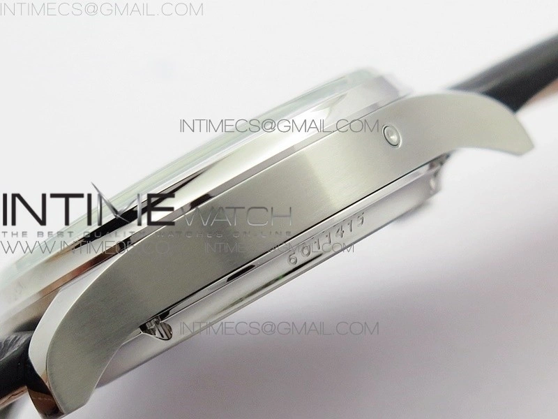Portuguese Real PR Real Annual Calendar IW503305 V9F Best Edition White Dial Black Leather Strap A52610