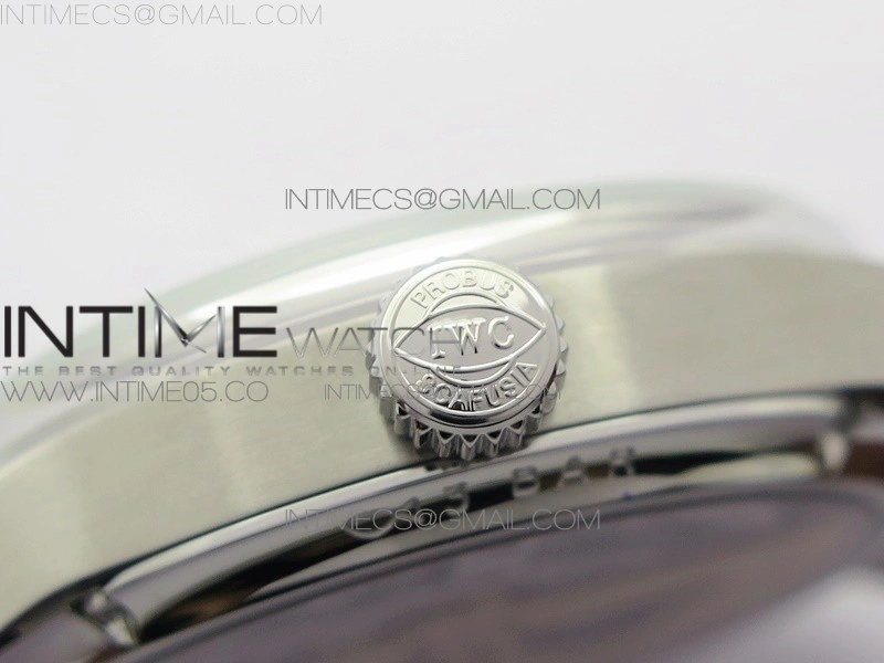 Portuguese Real PR Real Annual Calendar IW503406 V9F Best Edition White Dial Black Leather Strap A52610