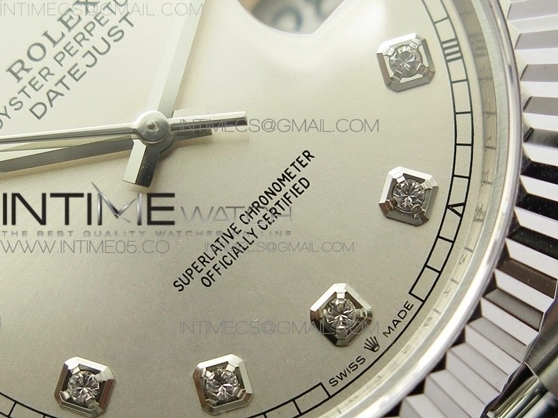 DateJust 41 126334 SS BP 1:1 Best Edition New Version Silver Crystals Markers Dial on Jubilee Bracelet
