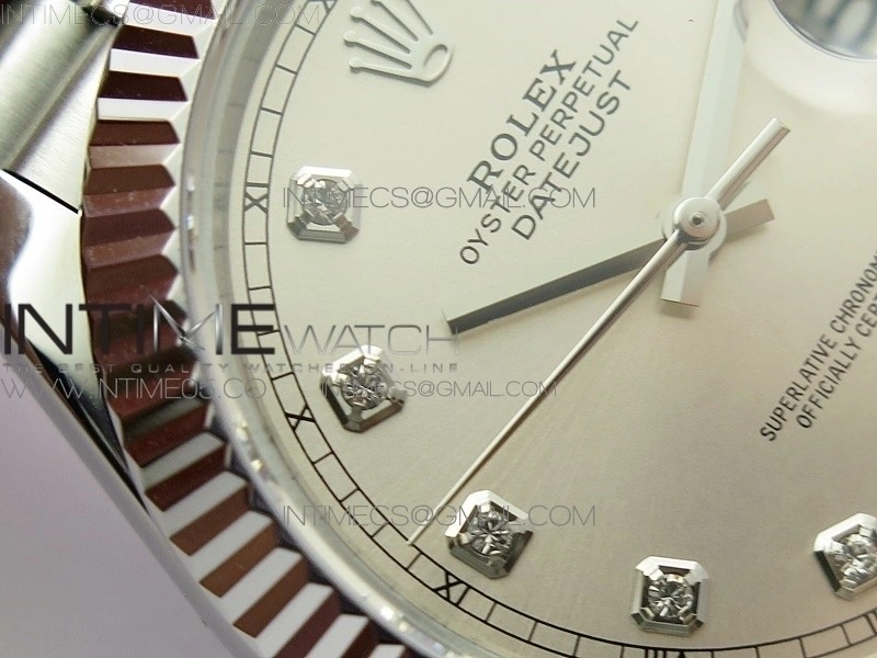 DateJust 41 126334 SS BP 1:1 Best Edition New Version Silver Crystals Markers Dial on Jubilee Bracelet