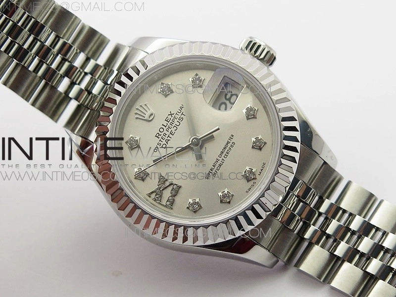 Datejust 28mm 279174 SS BP Best Edition Silver Star Crystal Markers Dial on SS Jubilee Bracelet ETA2671