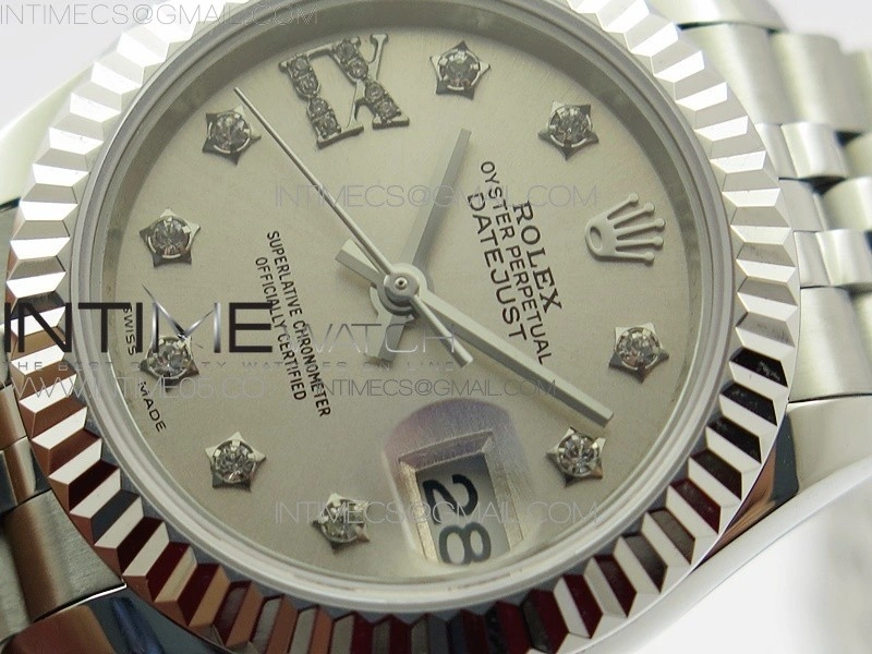 Datejust 28mm 279174 SS BP Best Edition Silver Star Crystal Markers Dial on SS Jubilee Bracelet ETA2671
