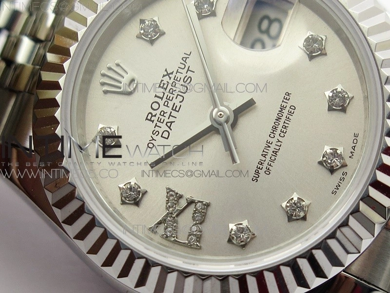 Datejust 28mm 279174 SS BP Best Edition Silver Star Crystal Markers Dial on SS Jubilee Bracelet ETA2671