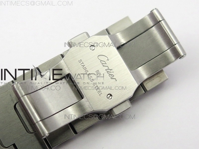 Santos de Cartier 40mm 2018 SS YG BVF 1:1 Best Edition YG Bezel White Dial on SS YG SmartLinks Bracelet MIYOTA 9015