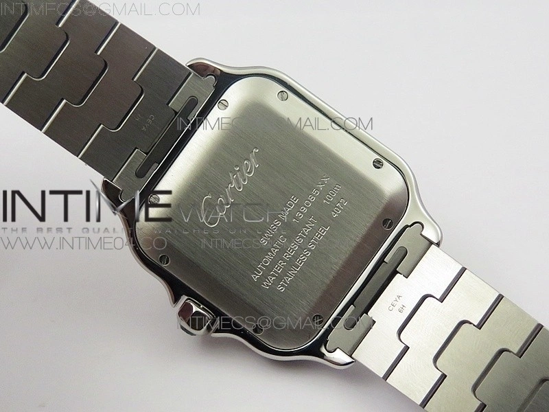 Santos de Cartier 40mm 2018 SS YG BVF 1:1 Best Edition YG Bezel White Dial on SS YG SmartLinks Bracelet MIYOTA 9015