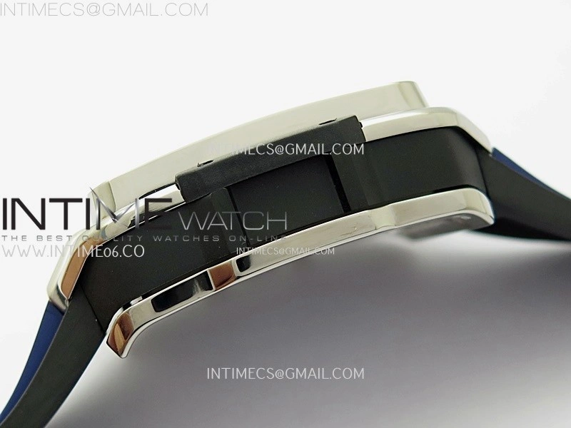 Square Bang Unico 42mm Ti BBF 1:1 Best Edition Skeleton Dial on Blue Rubber Strap A1280