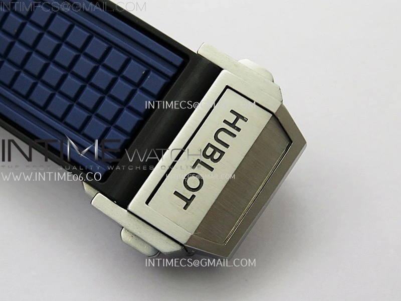 Square Bang Unico 42mm Ti BBF 1:1 Best Edition Skeleton Dial on Blue Rubber Strap A1280