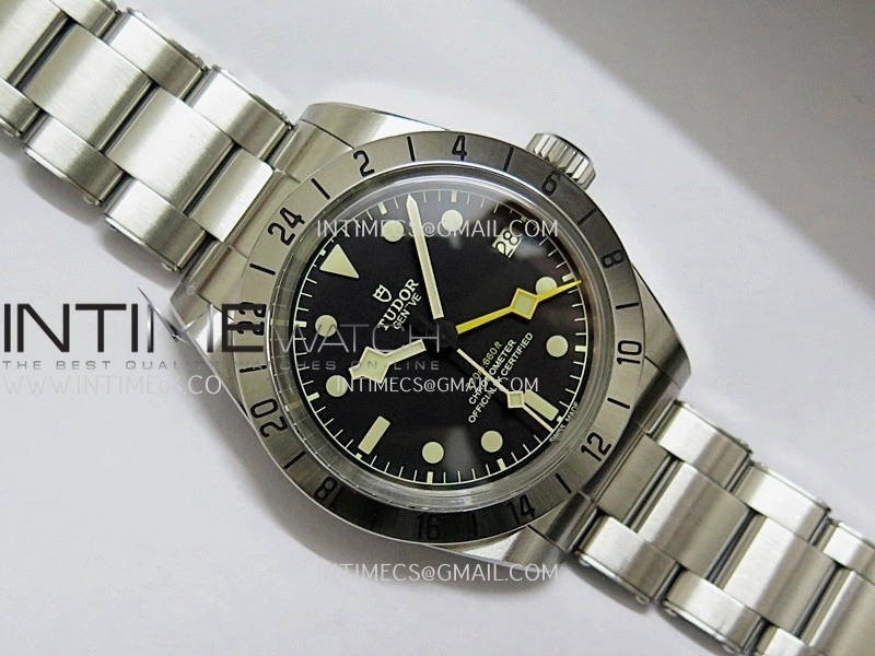 Black Bay M79470 GMT SS ZF 1:1 Best Edition Black Dial On SS Bracelet Super Clone 3186