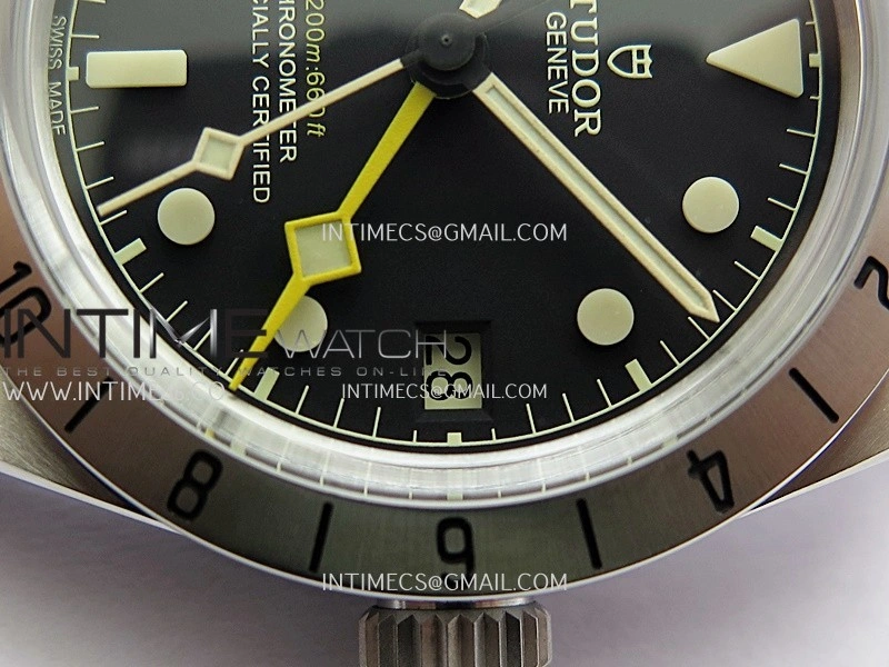 Black Bay M79470 GMT SS ZF 1:1 Best Edition Black Dial On SS Bracelet Super Clone 3186