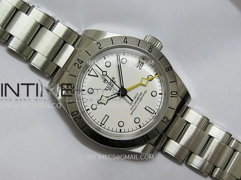 Black Bay M79470 GMT SS ZF 1:1 Best Edition White Dial On SS Bracelet Super Clone 3186