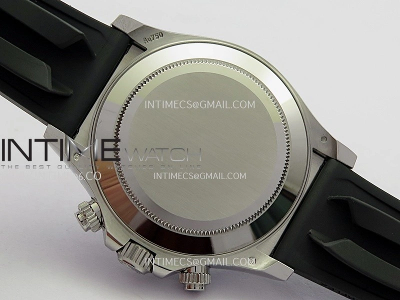 Daytona 116519L 904L SS VF 1:1 Best Edition Black Dial Numbers Markers On Black Oysterflex Rubber Strap DD4130