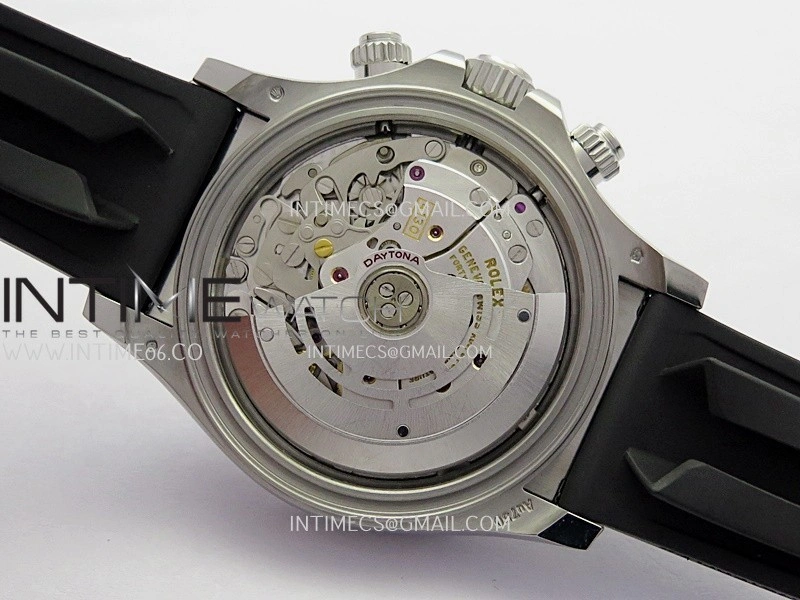 Daytona 116519L 904L SS VF 1:1 Best Edition Black Dial Numbers Markers On Black Oysterflex Rubber Strap DD4130
