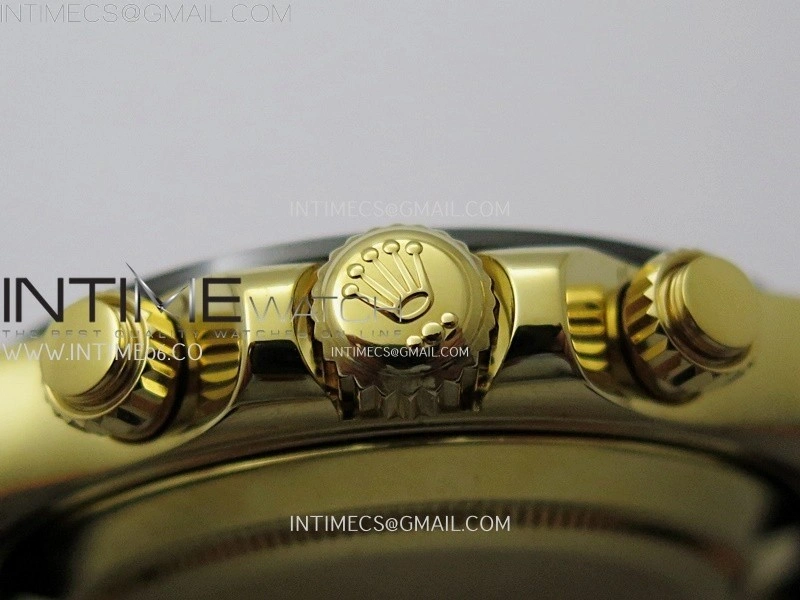 Daytona 116518 Gain Weight AF 1:1 Best Edition Gold Dial Black Subdials Sticks Markers on Oysterflex Strap SH4130