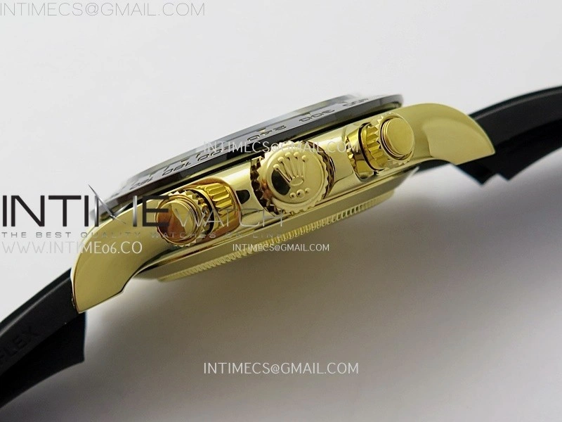 Daytona 116518 Gain Weight ZF 1:1 Best Edition Gold Dial Black Subdials Sticks Markers on Oysterflex Strap SH4130