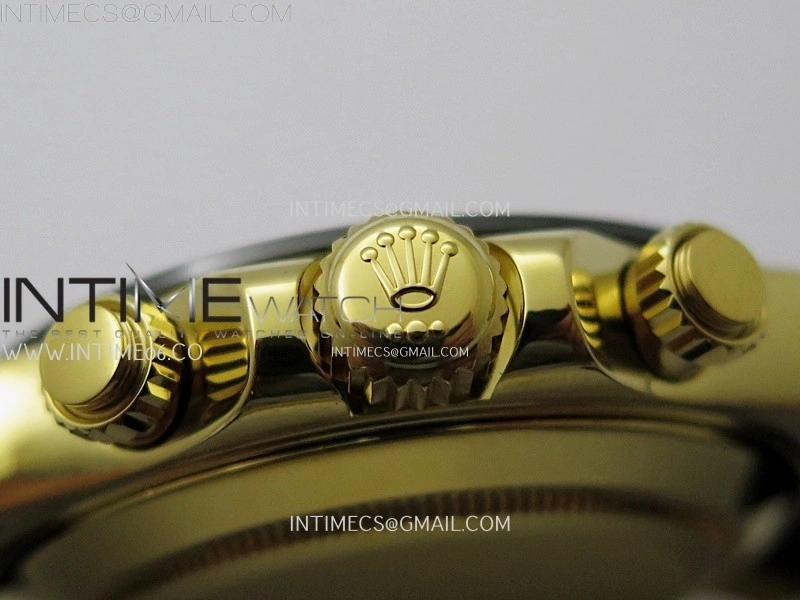 Daytona 116518 Gain Weight ZF 1:1 Best Edition Gold Dial Black Subdials Sticks Markers on Oysterflex Strap SH4130