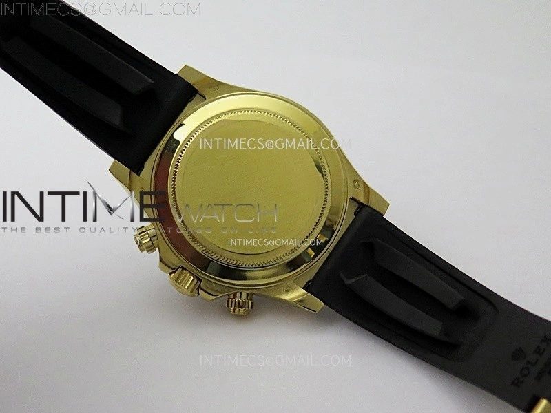 Daytona 116518 Gain Weight ZF 1:1 Best Edition Gold Dial Black Subdials Sticks Markers on Oysterflex Strap SH4130