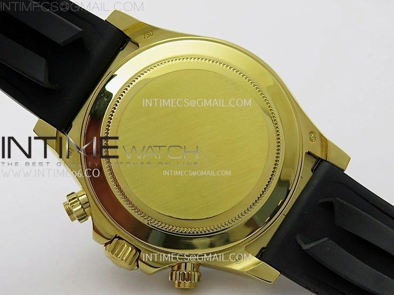 Daytona 116518 Gain Weight ZF 1:1 Best Edition Gold Dial Black Subdials Sticks Markers on Oysterflex Strap SH4130