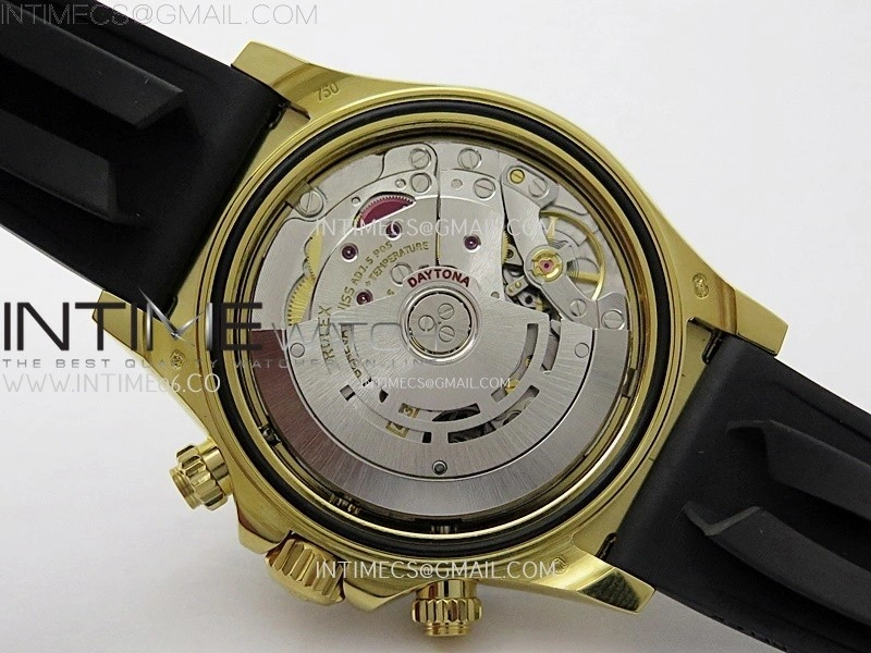 Daytona 116518 Gain Weight ZF 1:1 Best Edition Gold Dial Black Subdials Sticks Markers on Oysterflex Strap SH4130