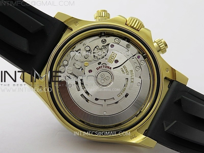 Daytona 116518 Gain Weight ZF 1:1 Best Edition Gold Dial Black Subdials Sticks Markers on Oysterflex Strap SH4130