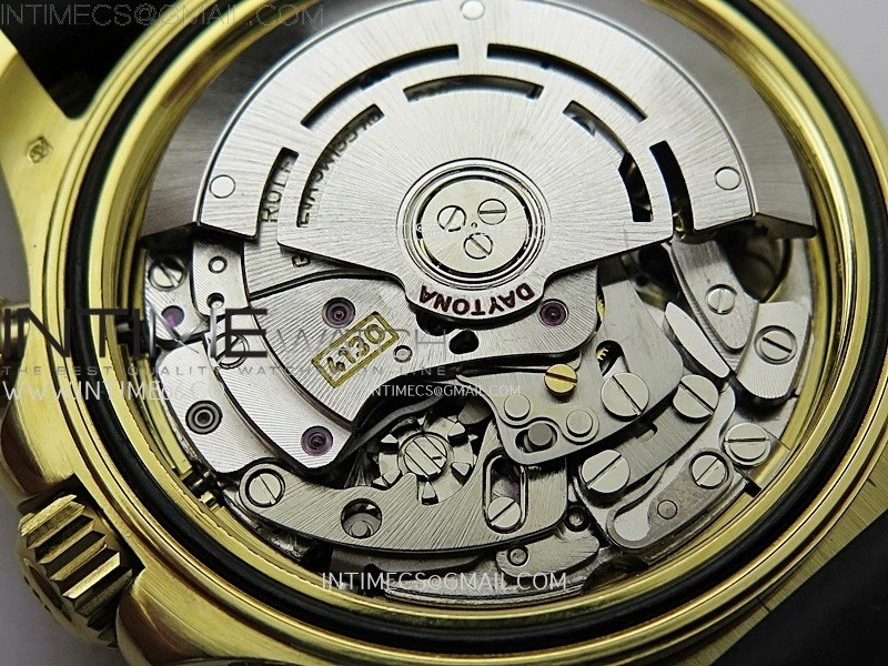 Daytona 116518 Gain Weight ZF 1:1 Best Edition Gold Dial Black Subdials Sticks Markers on Oysterflex Strap SH4130