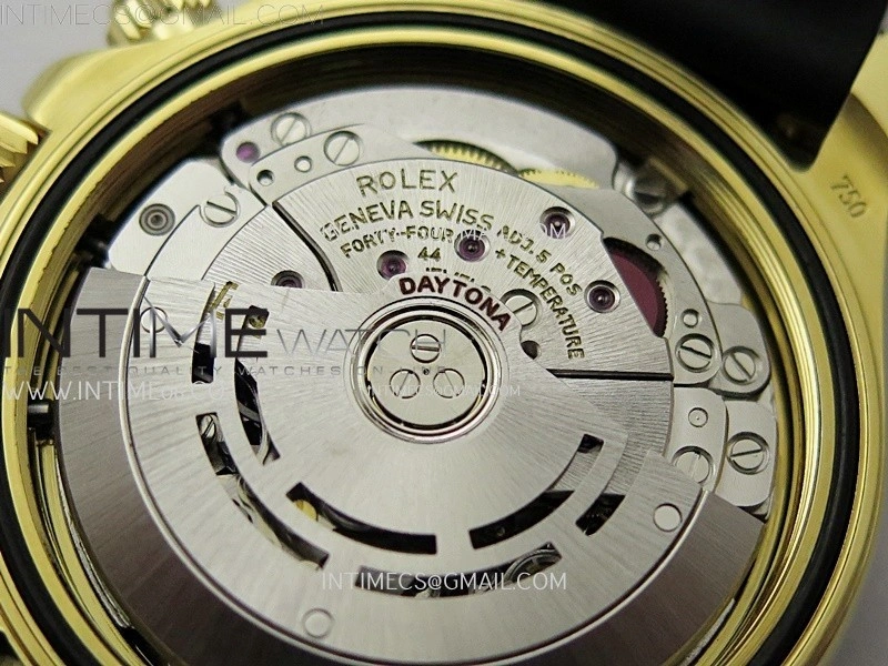 Daytona 116518 Gain Weight ZF 1:1 Best Edition Gold Dial Black Subdials Sticks Markers on Oysterflex Strap SH4130