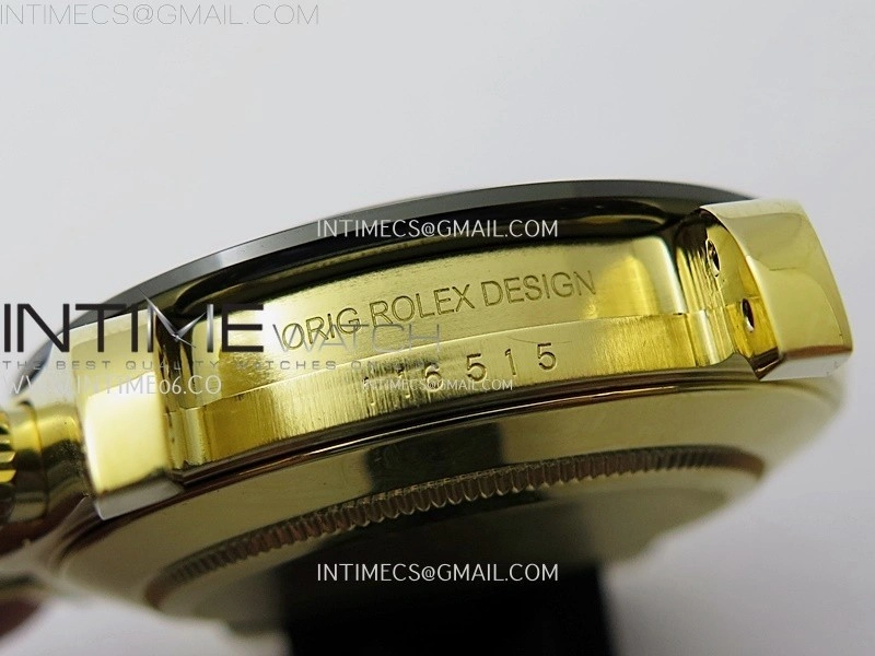 Daytona 116518 Gain Weight ZF 1:1 Best Edition Gold Dial Black Subdials Sticks Markers on Oysterflex Strap SH4130