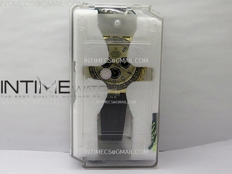 Daytona 116518 Gain Weight ZF 1:1 Best Edition Gold Dial Black Subdials Sticks Markers on Oysterflex Strap SH4130
