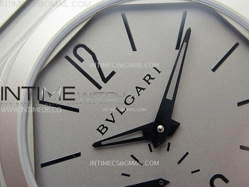 Octo Finissimo Satin-polished Ti BVF 1:1 Best Edition Gray Dial on Satin-polished Ti Bracelet Asian Micro Rotor Movement