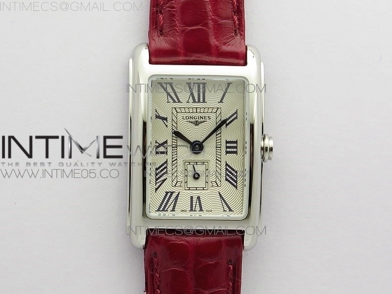 Doloevita SS 8848F 1:1 Best Edition Ivory White Textured Dial On Purple Croco Leather Strap Cal.L178.2