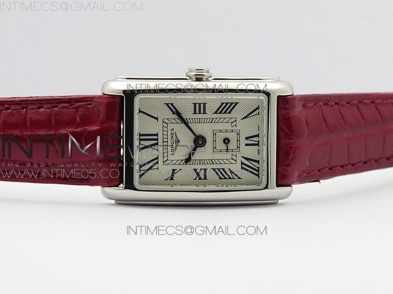 Doloevita SS 8848F 1:1 Best Edition Ivory White Textured Dial On Purple Croco Leather Strap Cal.L178.2
