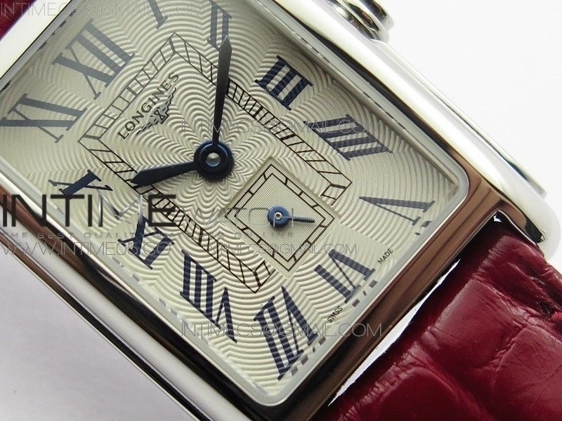 Doloevita SS 8848F 1:1 Best Edition Ivory White Textured Dial On Purple Croco Leather Strap Cal.L178.2