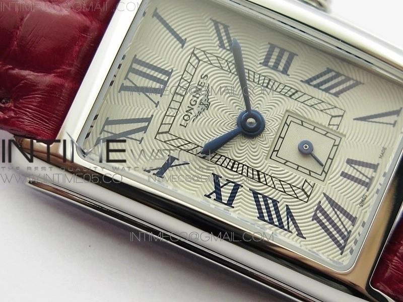 Doloevita SS 8848F 1:1 Best Edition Ivory White Textured Dial On Purple Croco Leather Strap Cal.L178.2