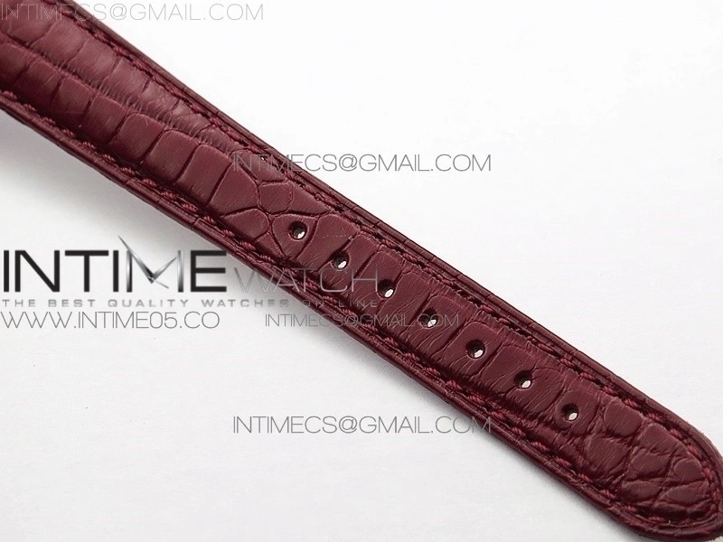 Doloevita SS 8848F 1:1 Best Edition Ivory White Textured Dial On Purple Croco Leather Strap Cal.L178.2
