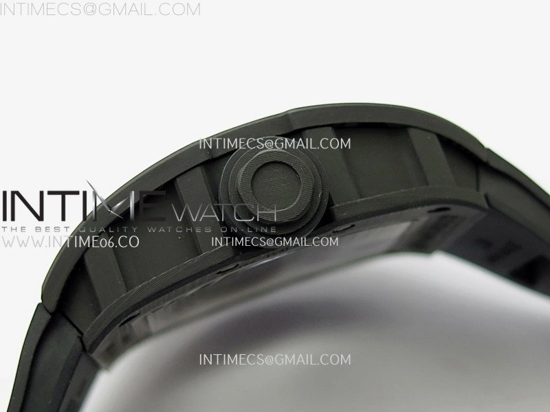 RM055 NTPT APSF 1:1 Best Edition RG Inner Bezel Black Crown On Black Rubber Strap RMUL2 Super Clone