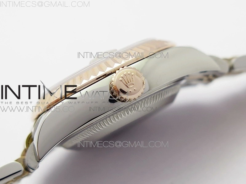 Datejust 28mm 279173 SS RG BP Best Edition Silver Stars Crystal Markers Dial on SS RG Jubilee Bracelet ETA2671
