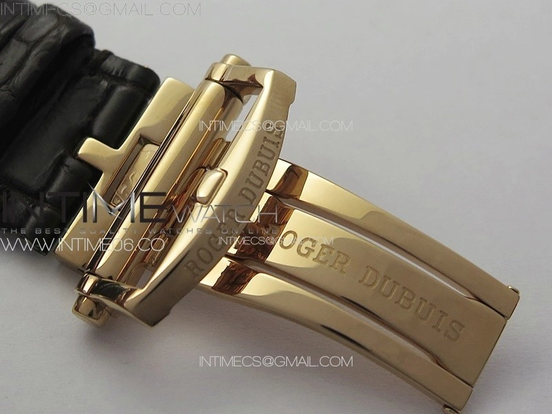 Excalibur Rddbex0820 RG YSF Best Edition Skeleton Dial on Black Leather Strap Asian RD100 Double Tourbillon