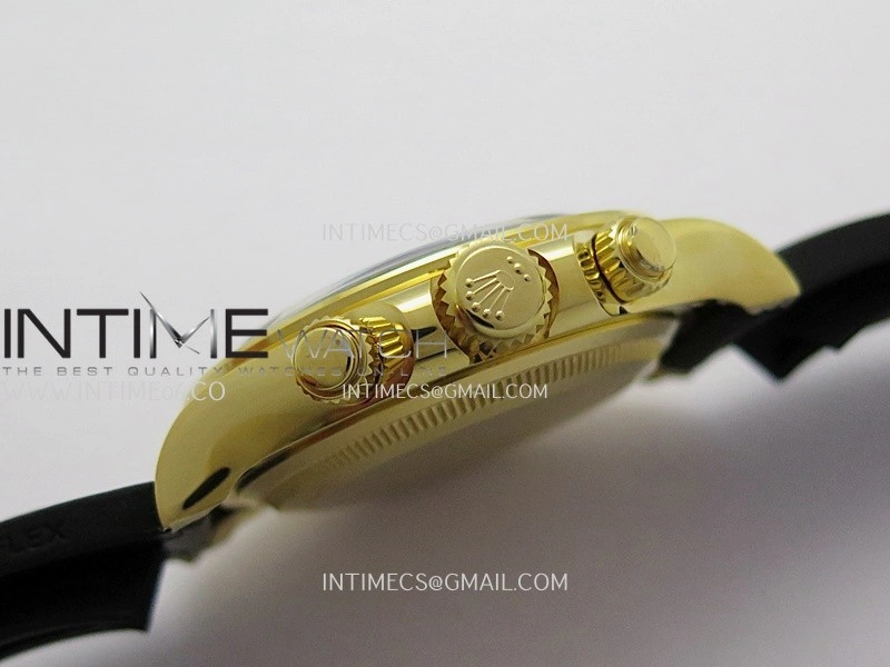 Daytona 126518 Gain Weight ARF 1:1 Best Edition YG Gold Dial Black Subdial Stick Marker On Oysterflex Strap DD4131
