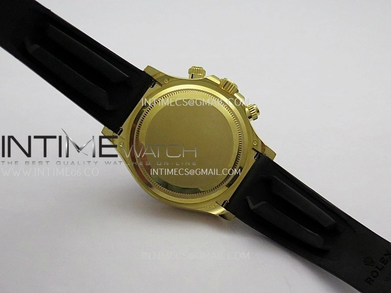 Daytona 126518 Gain Weight ARF 1:1 Best Edition YG Gold Dial Black Subdial Stick Marker On Oysterflex Strap DD4131