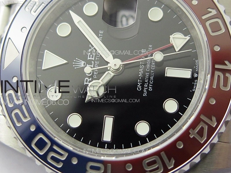 GMT-Master II 126710 Red Blue Ceramic Bezel 904L SS GMF 1:1 Best Edition Black Dial on 904L Jubilee Bracelet VR3285 V5