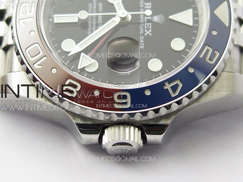 GMT-Master II 126710 Red Blue Ceramic Bezel 904L SS GMF 1:1 Best Edition Black Dial on 904L Jubilee Bracelet VR3285 V5