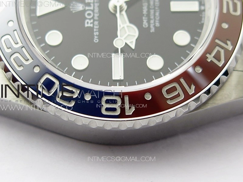 GMT-Master II 126710 Red Blue Ceramic Bezel 904L SS GMF 1:1 Best Edition Black Dial on 904L Jubilee Bracelet VR3285 V5
