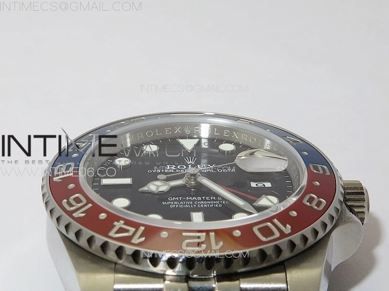GMT-Master II 126710 Red Blue Ceramic Bezel 904L SS GMF 1:1 Best Edition Black Dial on 904L Jubilee Bracelet VR3285 V5