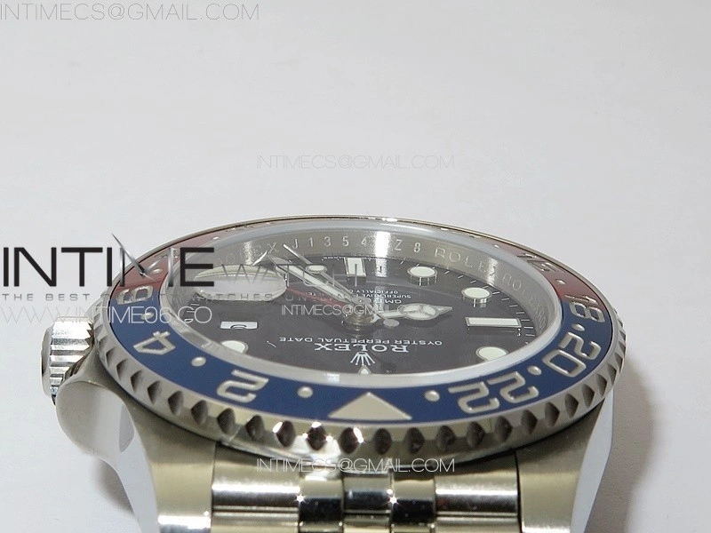 GMT-Master II 126710 Red Blue Ceramic Bezel 904L SS GMF 1:1 Best Edition Black Dial on 904L Jubilee Bracelet VR3285 V5