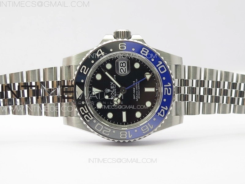 GMT-Master II 126710 Black Blue Ceramic Bezel 904L SS GMF 1:1 Best Edition Black Dial on 904L Jubilee Bracelet VR3285 V5
