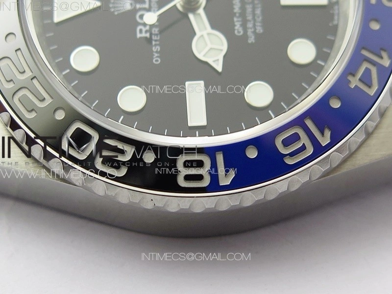 GMT-Master II 126710 Black Blue Ceramic Bezel 904L SS GMF 1:1 Best Edition Black Dial on 904L Jubilee Bracelet VR3285 V5