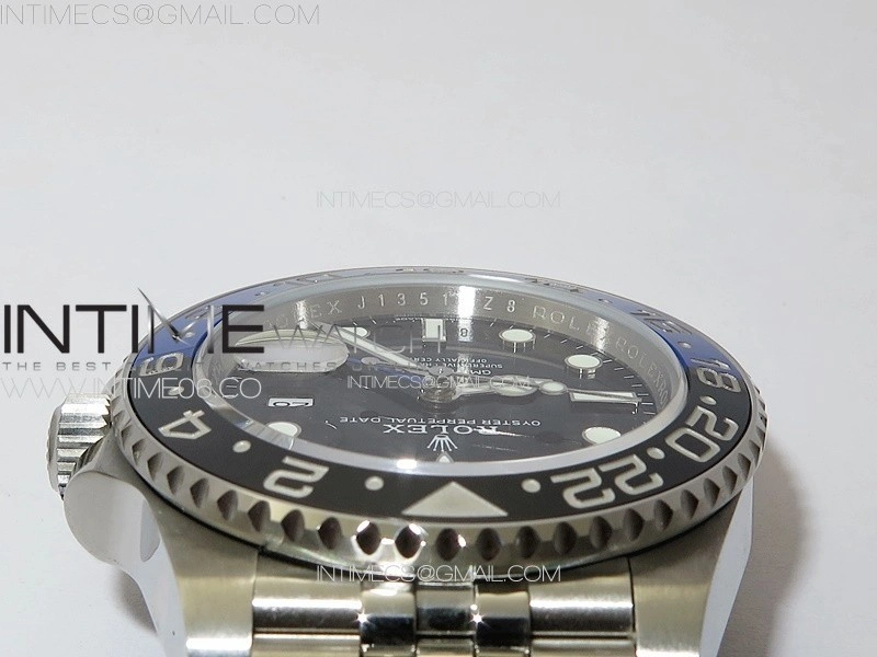 GMT-Master II 126710 Black Blue Ceramic Bezel 904L SS GMF 1:1 Best Edition Black Dial on 904L Jubilee Bracelet VR3285 V5