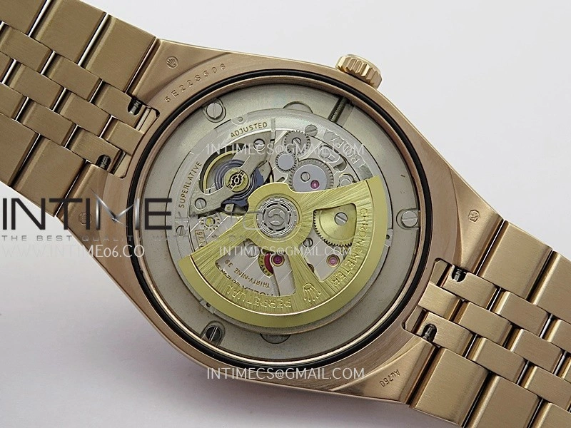 Land Dweller 127385 Diamond Bezel Gain Weight RG B Factory White Dial T Diamond Marker On RG Bracelet A7135