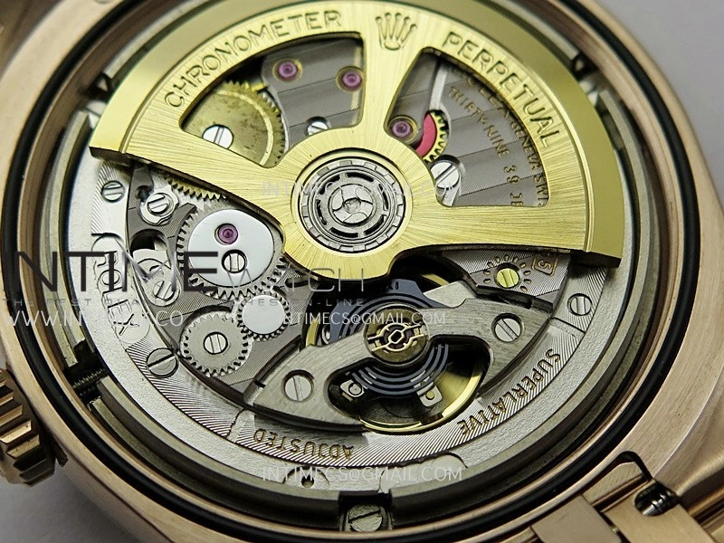 Land Dweller 127285 Diamond Bezel Gain Weight RG B Factory White Dial T Diamond Marker On RG Bracelet A7135