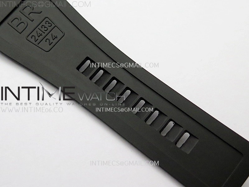 BR 03-92 Diver Black Ceramic Bezel PVD B12 1:1 Best Edition Light Blue Dial on Black Rubber Strap MIYOTA 9015